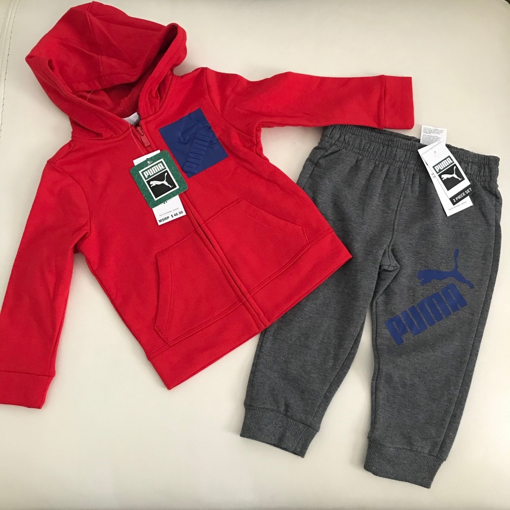 Puma Sweatshirt Hoodie Pants Set 0095